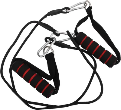 Produktbild von Seilzugsystem für Fitnessgeräte mit Bizepsseil und multifunktionalen Muskeltrainergriffen aus langlebigem und sicherem Material für das Heimfitnessstudio und vielseitiges Training