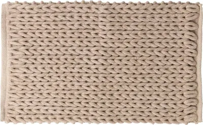 Obrázek produktu pro Koupelnová rohožka pletená 50x75cm béžová měkká