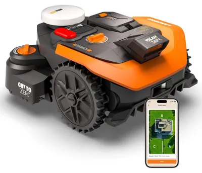 Image de Robot tondeuse connecté sans fil WORX VISION CLOUD 2WD - Jusqu'à 800m² - WR308E