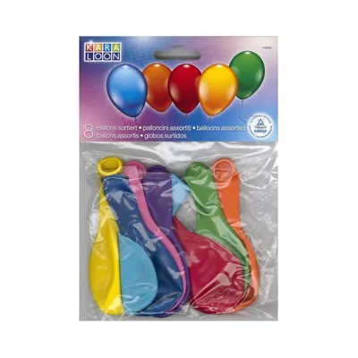 Immagine prodotto di Karaloon 8 palloncini ad elio per feste in colori assortiti