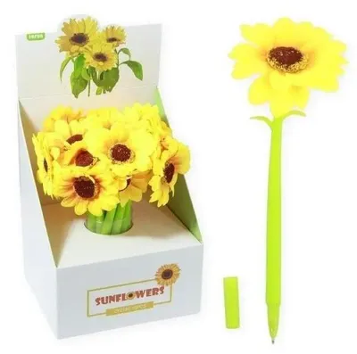 Productafbeelding van Sunflower blauwe pennen, set van 16 stuks