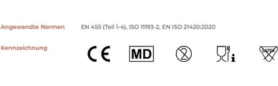 Produktbild von 1000 "WORK-INN" Handschuhe, Vinyl gepudert "Light" transparent Größe: L