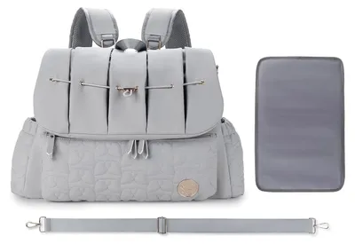 Imagen del producto de Mochila impermeable para pañales con gran capacidad y cambiador integrado