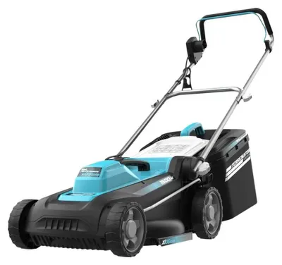 Immagine prodotto di Tosaerba a filo con 1500 W. Larghezza di taglio 36 cm. Sistema di regolazione dell'altezza Z-Tech. 3 in 1 con mulching. Ruote posteriori XL. Sicurezza con tecnologia BeltDrive.