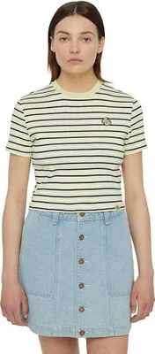 Produktbild von Dickies Altoona Stripe Kurzarm-t-shirt Beige XS Frau Beige XS