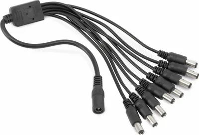 Obrázok produktu pre Rozvodný kábel DC, 8-cestný, 5,5/2,1 mm, dĺžka 35 cm