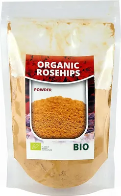 Produktbild von Hagebuttenpulver Organisch, Hagebutten pulver organic, hochkonzentriert und mikronisiert, reich an Vitamin C 1KG