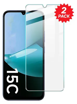 Image de Pour Xiaomi Redmi 15C 4G : protection d'écran en verre trempé 9H, 171,5 mm, 2x 2,5D, transparente