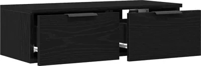 Produktbild von vidaXL Wandschrank Schwarz Eichen-Optik 68 x 30 x 20 cm Holzwerkstoff