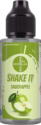 Produktbild von SHAKE IT Sauer-Apfel-Aroma, hochdosiertes Lebensmittelaroma in der praktischen Schüttelflasche I HERRLAN - Qualität