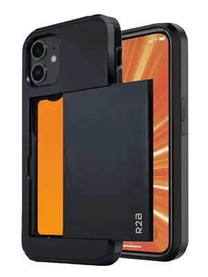 Productafbeelding van R2B iPhone 12 & 12 Pro Hoesje met Pasjeshouder – 3 Pasjes – Incl. Screenprotector