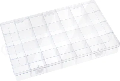 Produktbild von VBS Sortimentsbox 28 Fächer Aufbewahrungsbox 21.5x34.5x4.5 cm Organizer