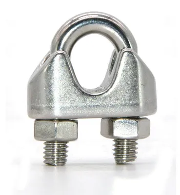 10 Edelstahl-Kabelklemmen für 3-8 mm Drahtseile M5
