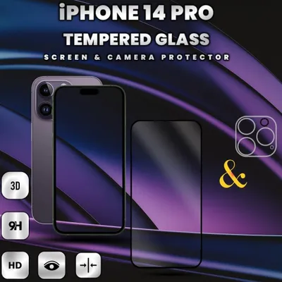 Obrázek produktu pro 2-balení iPhone 13 Pro Max Ochranné sklo na displej - Tvrzené sklo 9H - Super kvalita 3D