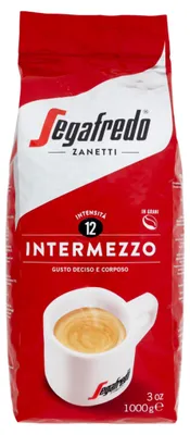 Produktbild von Segafredo Intermezzo 1000g, 1 kg, Espresso, Latte Macchiato, Cappuccino, Cafe crema, 1 Stück(e), Tasche