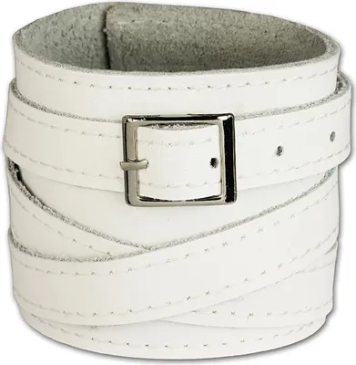 Produktbild von SilberDream Armband Leder -gegerbtes Rindsleder- Armschmuck weiß Damen LA1302W
