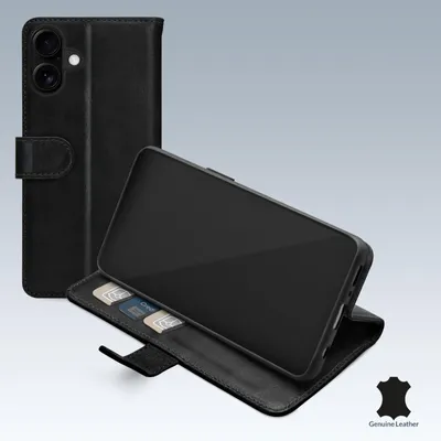 Productafbeelding van Mobilize Leather Wallet Apple iPhone 16 Black