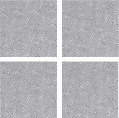 Obrázok produktu pre vidaXL Schodíkové stupne, 4 ks, 30 x 30 cm, strieborné, hliník, štvorcové