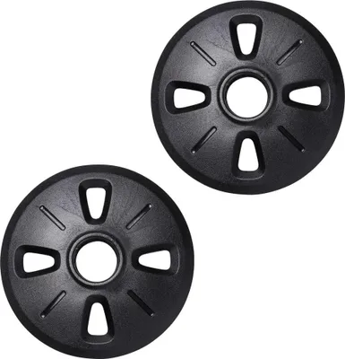 Zwei schwarze Spitzen für die Large Distance Baskets von Black Diamond; geeignet für Stöcke.