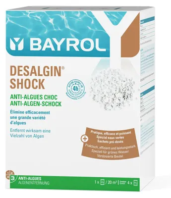 Produktbild von BAYROL Desalgin® SHOCK 1,6 kg Anti-Algenmittel in Form von Chlorgranulat | Dose (1600 g)
