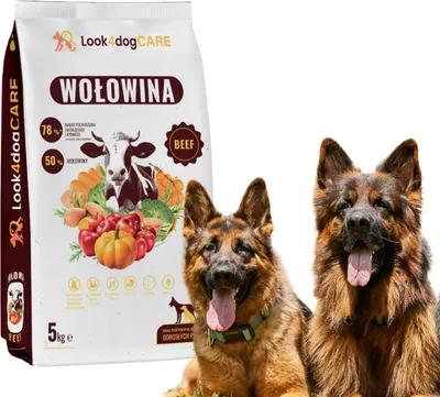 Produktbild von Look4dog CARE | Trockenfutter Rind - 2x5kg - Hochwertige Ernährung - Für empfindliche Hunde