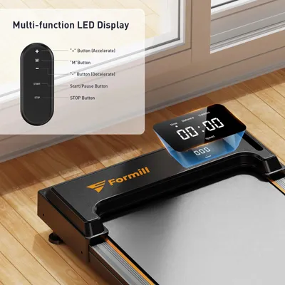 Zdjęcie produktu dla Bieżnia - FT21 Walking Pad - moc 2,5 KM - prędkość 1–6 km/h - do użytku pod biurkiem - kompaktowa - cicha - z amortyzacją
