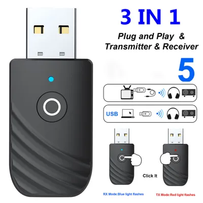 Produktbild von 3 v 1 Vysielač Prijímač Bluetooth 5.0 Prijímač Vysielač Audio Bluetooth adaptér