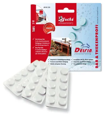 Image de Détergent, Lot de 30 pastilles de nettoyage pour canalisation de bière