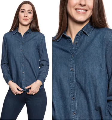 Produktbild von Frauen -Denim -Hemd Mustang Erin 1010017 5000 881