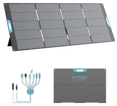 Immagine prodotto di Pannello solare pieghevole e portatile, impermeabile con grado di protezione IP67, pannello solare da 400W, pannello solare da 400W