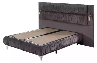 Produktbild von Betten Doppelbett Hotel Bettrahmen Doppel Holz Möbel Bett Polster Luxus Design