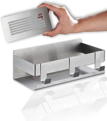 Immagine prodotto di Cestello doccia in acciaio inossidabile - Accessori per il bagno - Autoadesivo