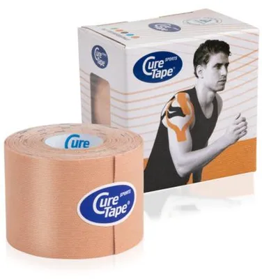 Productafbeelding van Curetape Sports Beige 5 Cm X 5M (1 stuk)