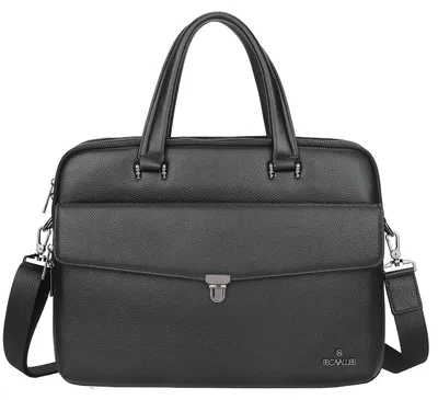 Produktbild von Herrenhandtasche Echtleder B Cavalli Emerson Blau und Schwarz Blu UNICA 40x30x12 cm