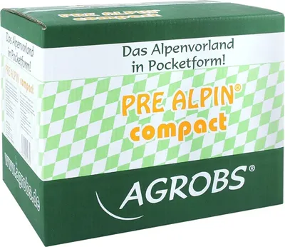 A product box for Agrobs Pre Alpin Compact.
