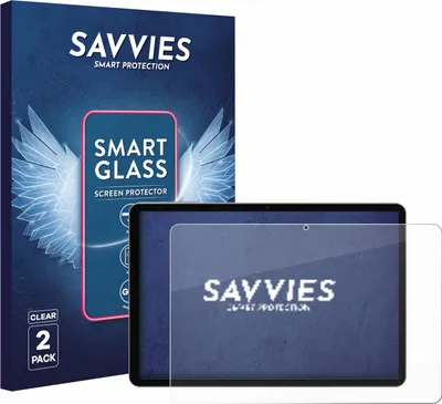 Produktbild von 2x Savvies Schutzglas Folie für Pritom M10 TAB 10 PLUS 10.1" 9H Panzer Schutzfolie Glas Displayschutz klar transparent