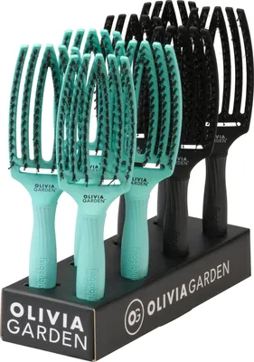 Produktbild von Fingerbrush Combo Medium 8er Display Mint/Full black