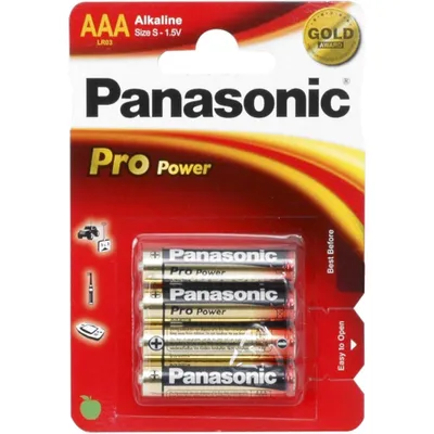 Immagine prodotto di Blister di batterie PANASONIC ProPower4Micro
