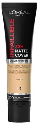 Produktbild von L’Oréal Paris Infaillible Matte 24H Matte Cover, Röhre, Creme, Golden Sand, Mittel, Universalhülle, Mattierend