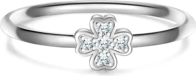 Produktbild von Glanzstücke München Ring Kleeblatt Sterling Silber Zirkonia 50084020 58