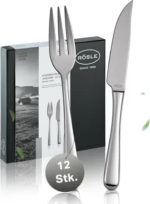 Produktbild von RÖSLE 13779 Steak-Besteck Passion 12-tlg für 6 Personen