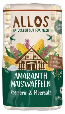 Produktbild von Amaranth-Mais-Waffeln - Rosmarin 115g
