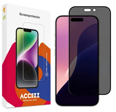 Productafbeelding van Accezz Gehard Glas Privacy Screenprotector voor de Apple iPhone 16 Pro Max / 17 Pro Max