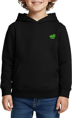 Produktbild von Spreadshirt Bibi Blocksberg Hex Hex Grün Stick Kinder Premium Hoodie, 158/164 (12 Jahre), Schwarz