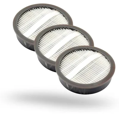 3er Set Staubbehälterfilter für HOMPANY SmartVac 13