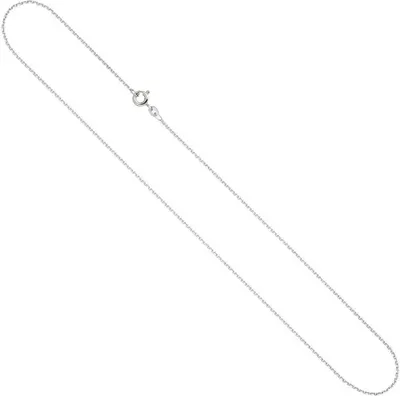 Produktbild von 1,3mm Ankerkette Kette Halskette Collier Goldkette 333 Gold Weißgold 36cm