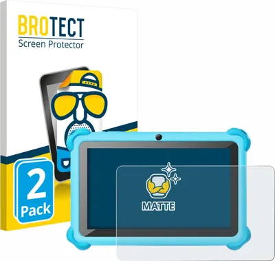 Produktbild von 2x BROTECT Schutzfolie für zcobro KIDS710 7" Displayschutz Displayschutzfolie Folie Matt Entspiegelungsfolie