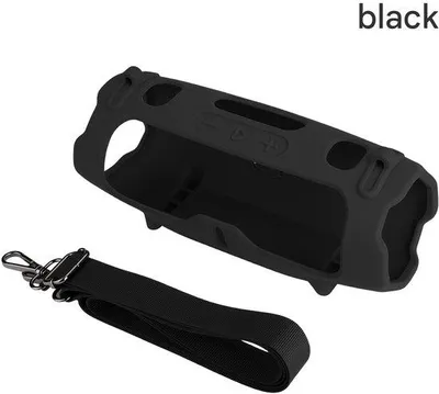Obrázek produktu pro OchrannšŠ pouzdro pro JBL Charge 6, 1 kus, silikonovšŠ, p?enosnšŠ s nastavitelnym ramennšªm popruhem, ?ernšŠ