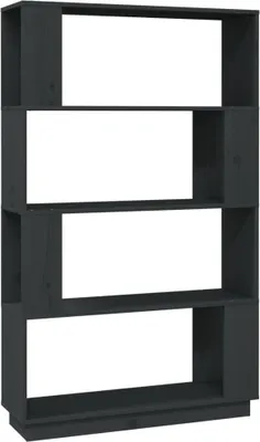 Obrázek produktu pro vidaXL Police na knihy / rozdělovač místností šedá 80x25x132 cm masivní borovicové dřevo