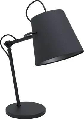 Produktbild von EGLO Grandillos, Schwarz, Stoff, Stahl, Schlafzimmer, Esszimmer, Wohnzimmer, II, E27, 1 Glühbirne(n)